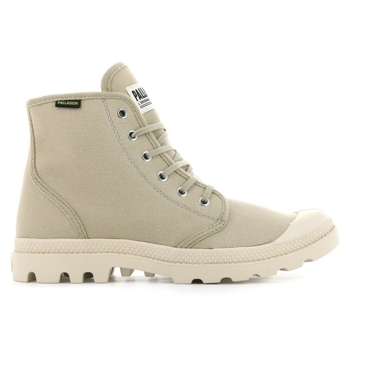 Palladium Pampa Hi Originale High Tops Women\'s Sneakers Light Green | UK E219-KHB